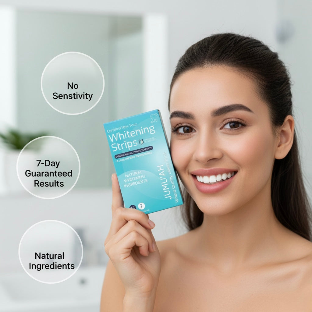 Jumu’ah Teeth Whitening Strips - 7 Treatments - 14 Strips